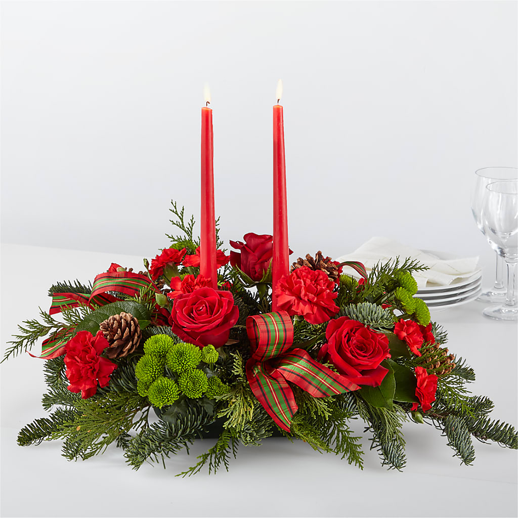 By the Candlelight Centerpiece – Ellijay Florist And Gifts, Ellijay GA