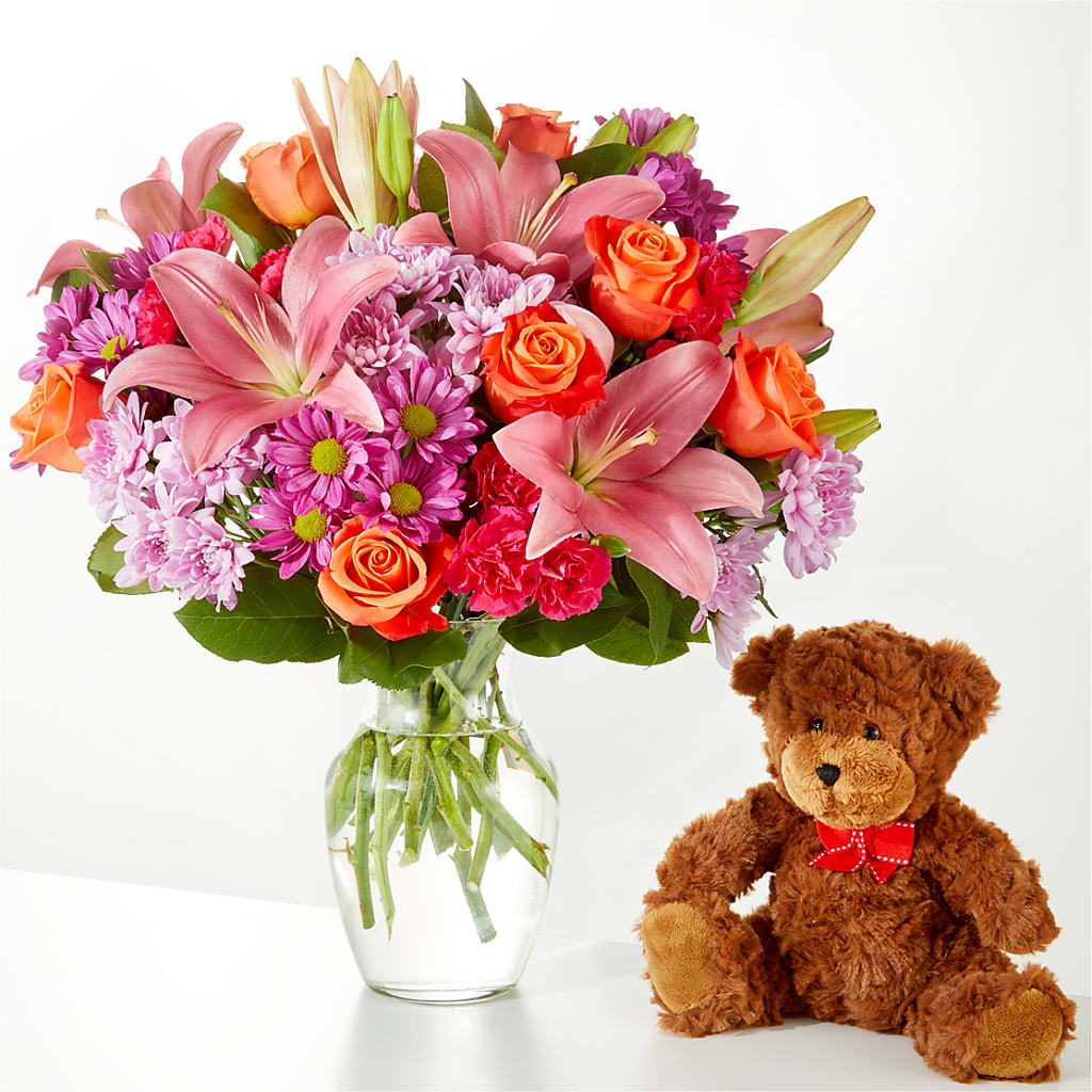 One and Only Bouquet and Bear Bundle – Ellijay Florist And Gifts, Ellijay GA