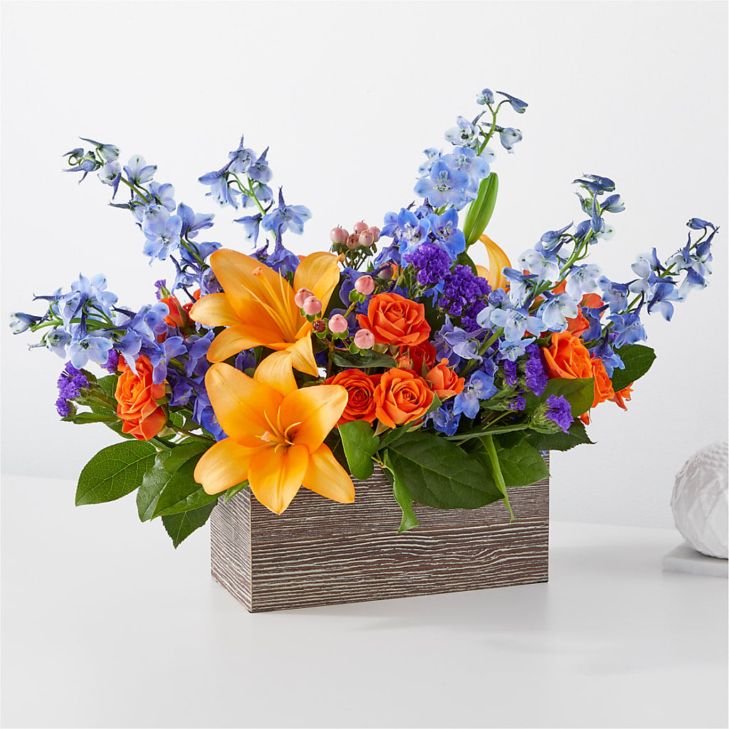 Radiant Citrus Box Bouquet – Ellijay Florist And Gifts, Ellijay GA