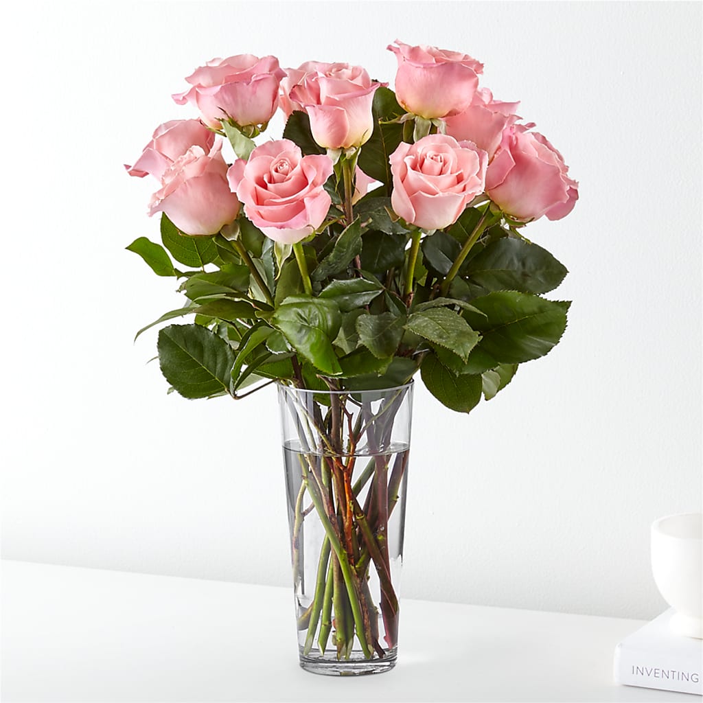 Long Stem Pink Rose Bouquet – Ellijay Florist And Gifts, Ellijay GA