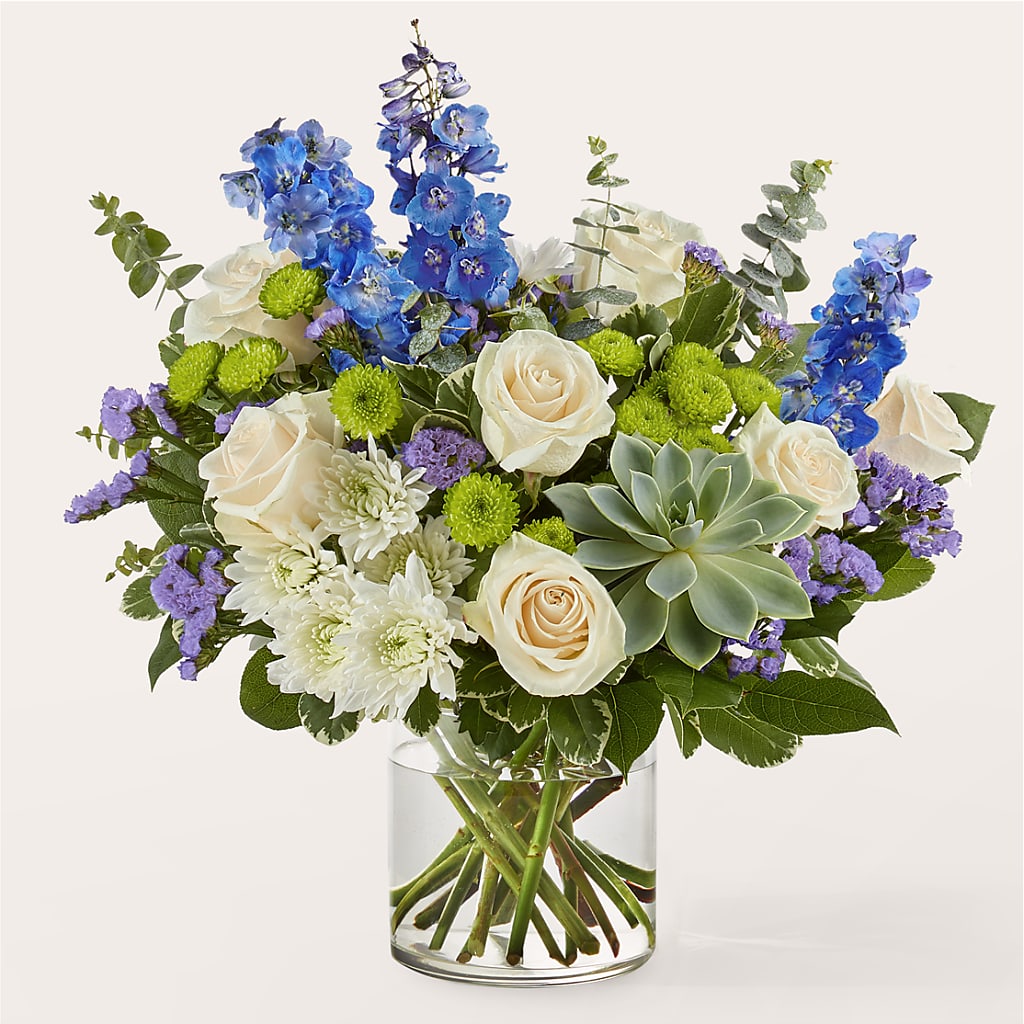 Cerulean Waves Bouquet – Ellijay Florist And Gifts, Ellijay GA