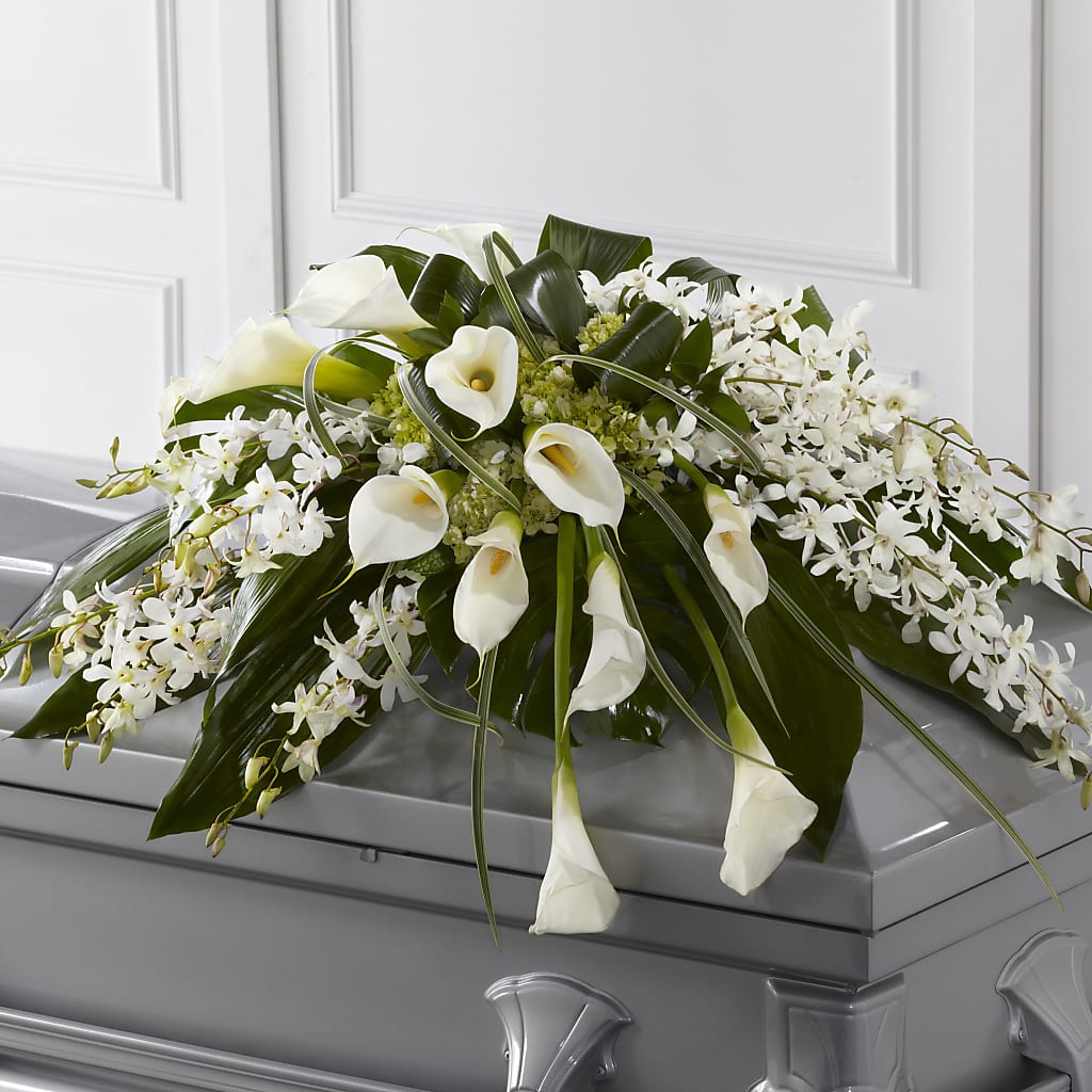 Angel Wings Casket Spray – Ellijay Florist And Gifts, Ellijay GA