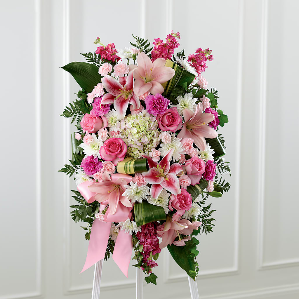 Comforting Standing Spray – Ellijay Florist And Gifts, Ellijay GA