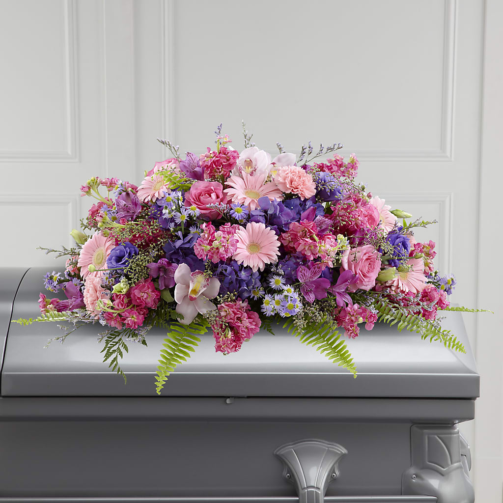 Glorious Garden Casket Spray – Ellijay Florist And Gifts, Ellijay GA