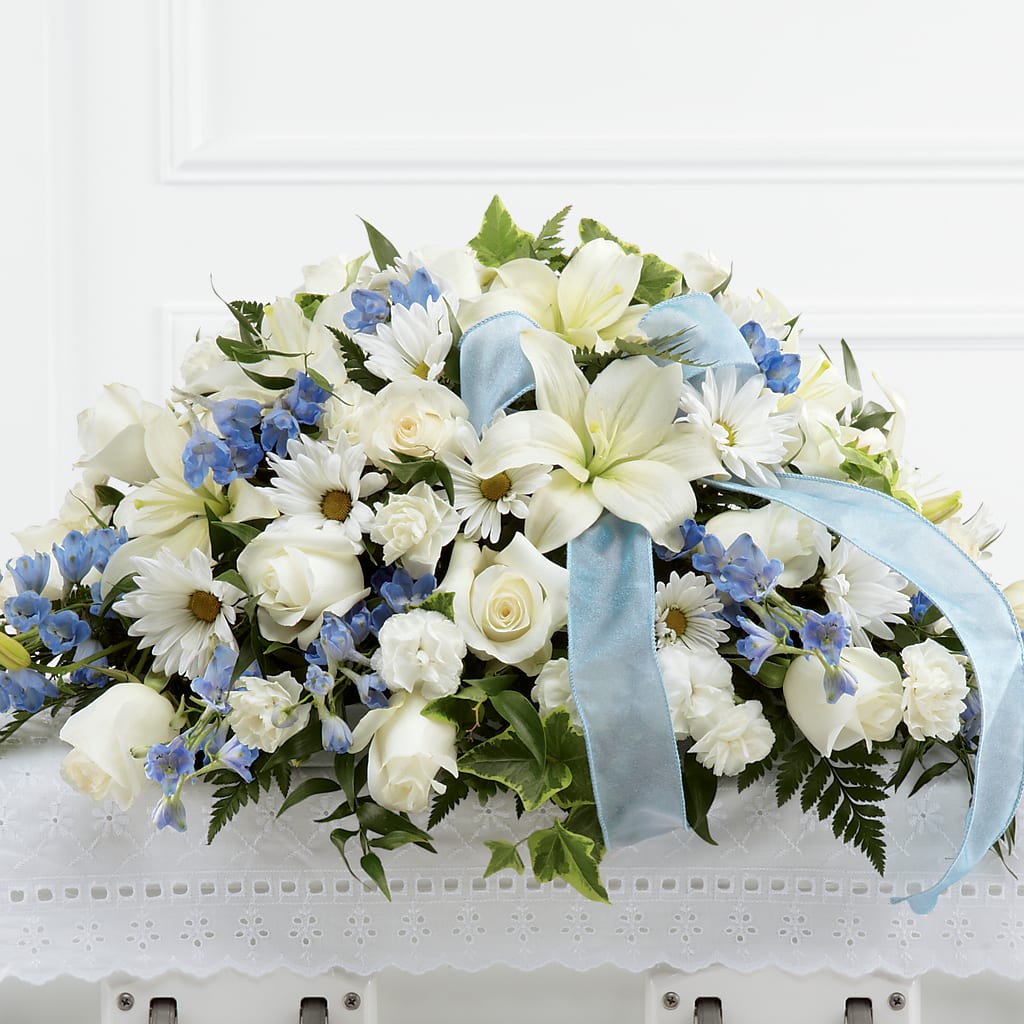 Tender Treasure Casket Spray – Ellijay Florist And Gifts, Ellijay GA