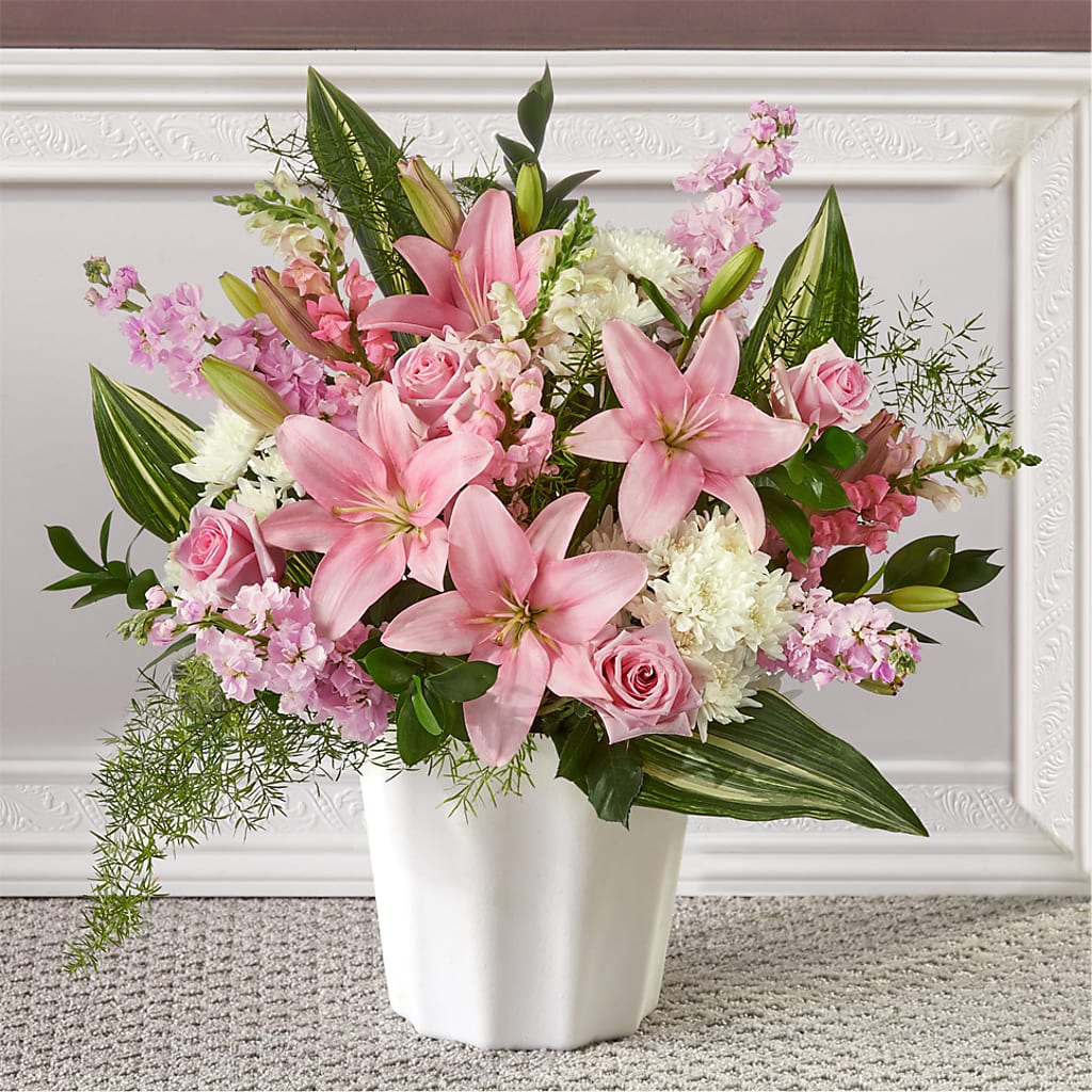 Simply Serene Floor Basket – Ellijay Florist And Gifts, Ellijay GA
