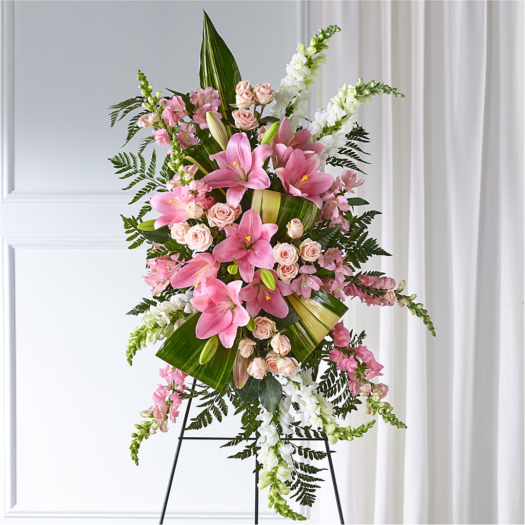 Elegant Embrace Standing Spray – Ellijay Florist And Gifts, Ellijay GA