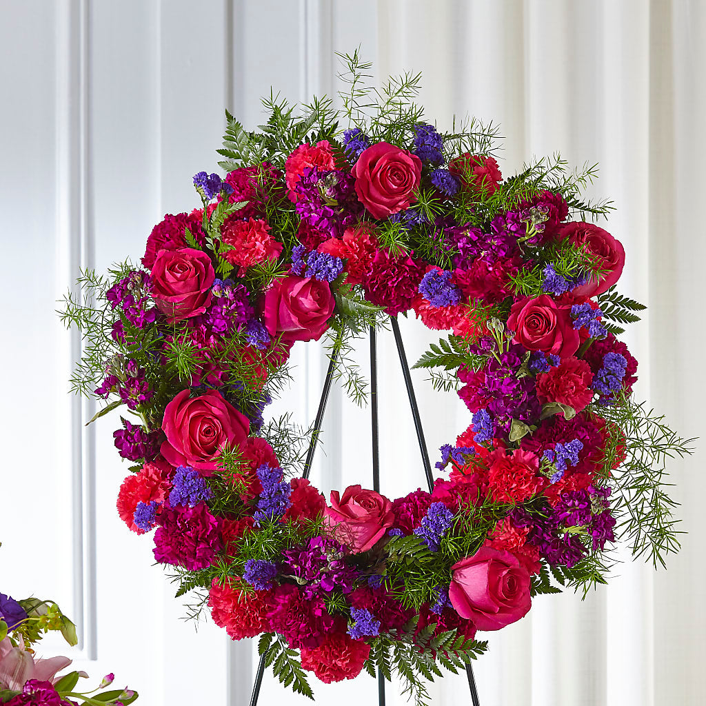 Calming Colors Wreath – Ellijay Florist And Gifts, Ellijay GA