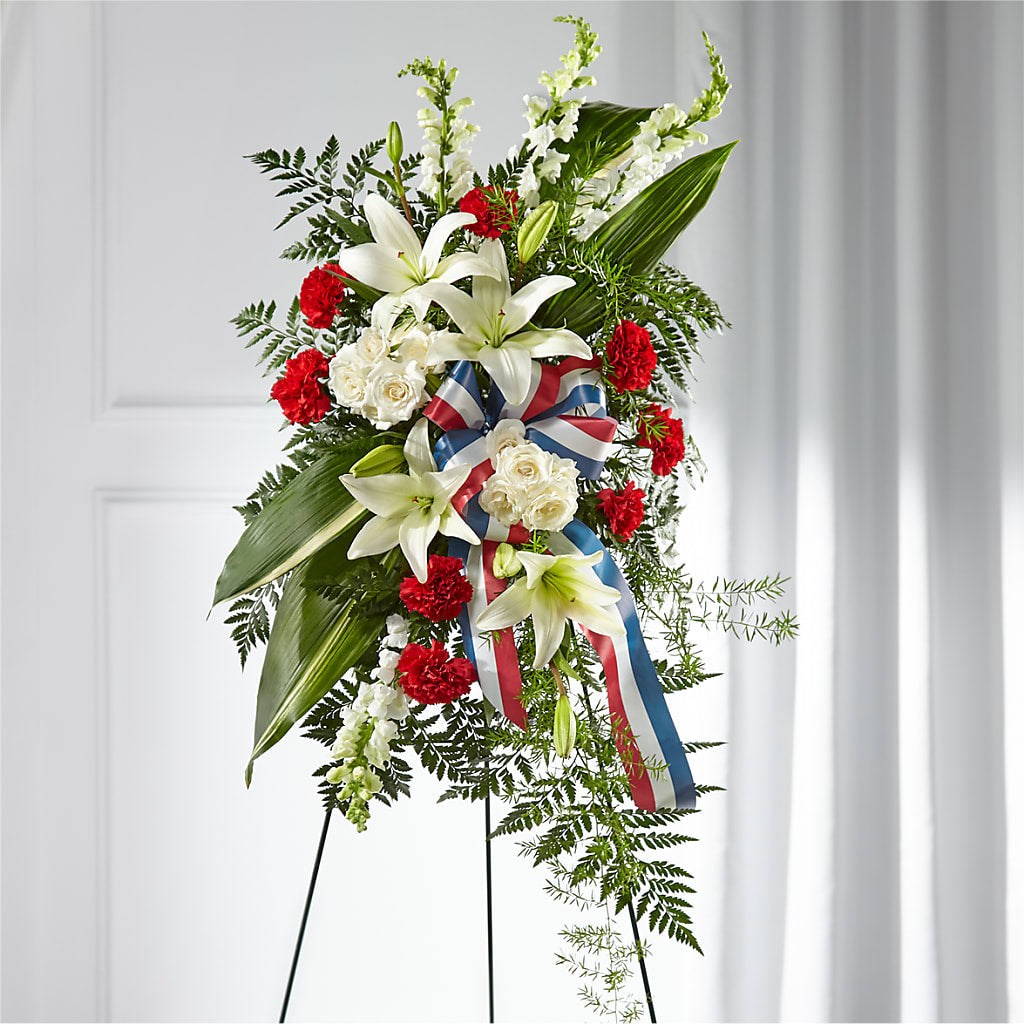 Stars of Life Standing Spray – Ellijay Florist And Gifts, Ellijay GA