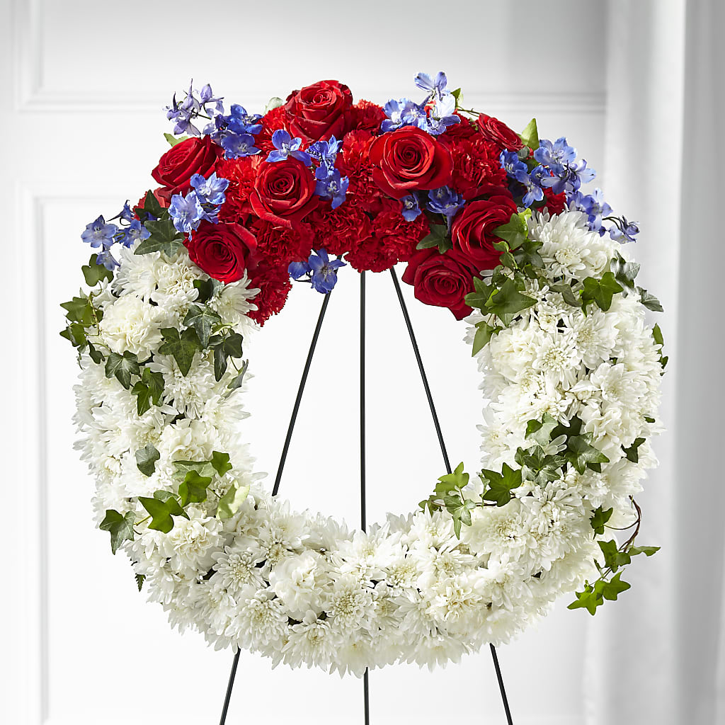 Patriotic Passion Wreath – Ellijay Florist And Gifts, Ellijay GA