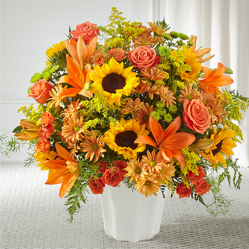 Harvest Thoughts Floor Basket – Ellijay Florist And Gifts, Ellijay GA