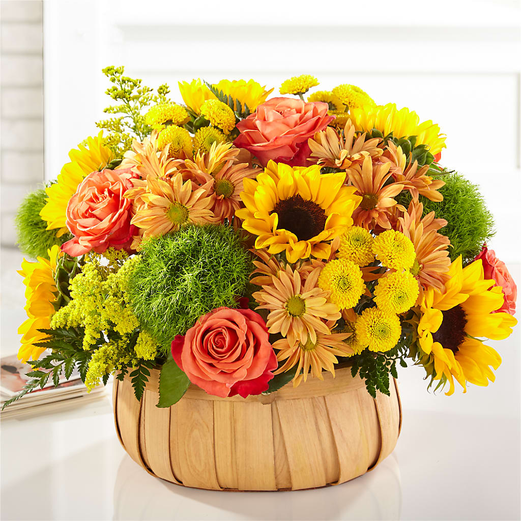 Harvest Sunflower Basket – Ellijay Florist And Gifts, Ellijay GA