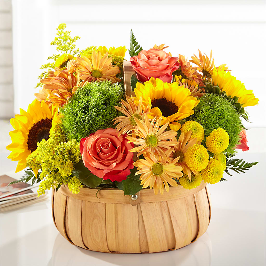 Harvest Sunflower Basket – Ellijay Florist And Gifts, Ellijay GA
