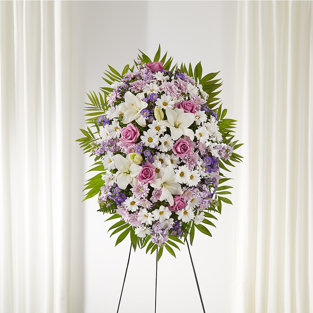 Surrounded by Love Standing Spray – Ellijay Florist And Gifts, Ellijay GA