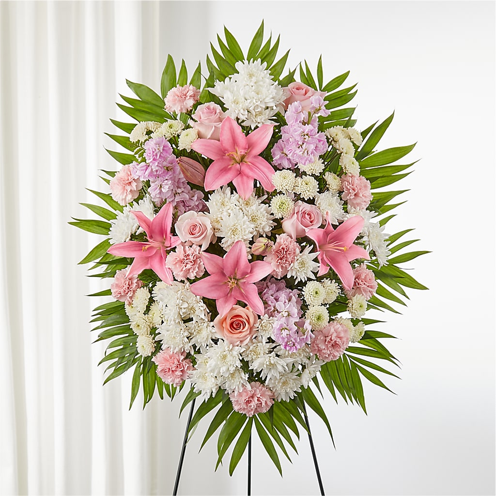 Offering Solace Standing Spray – Ellijay Florist And Gifts, Ellijay GA