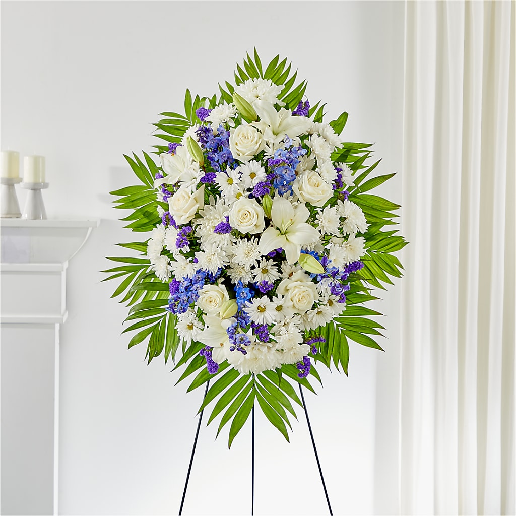 At Rest Standing Spray – Ellijay Florist And Gifts, Ellijay GA