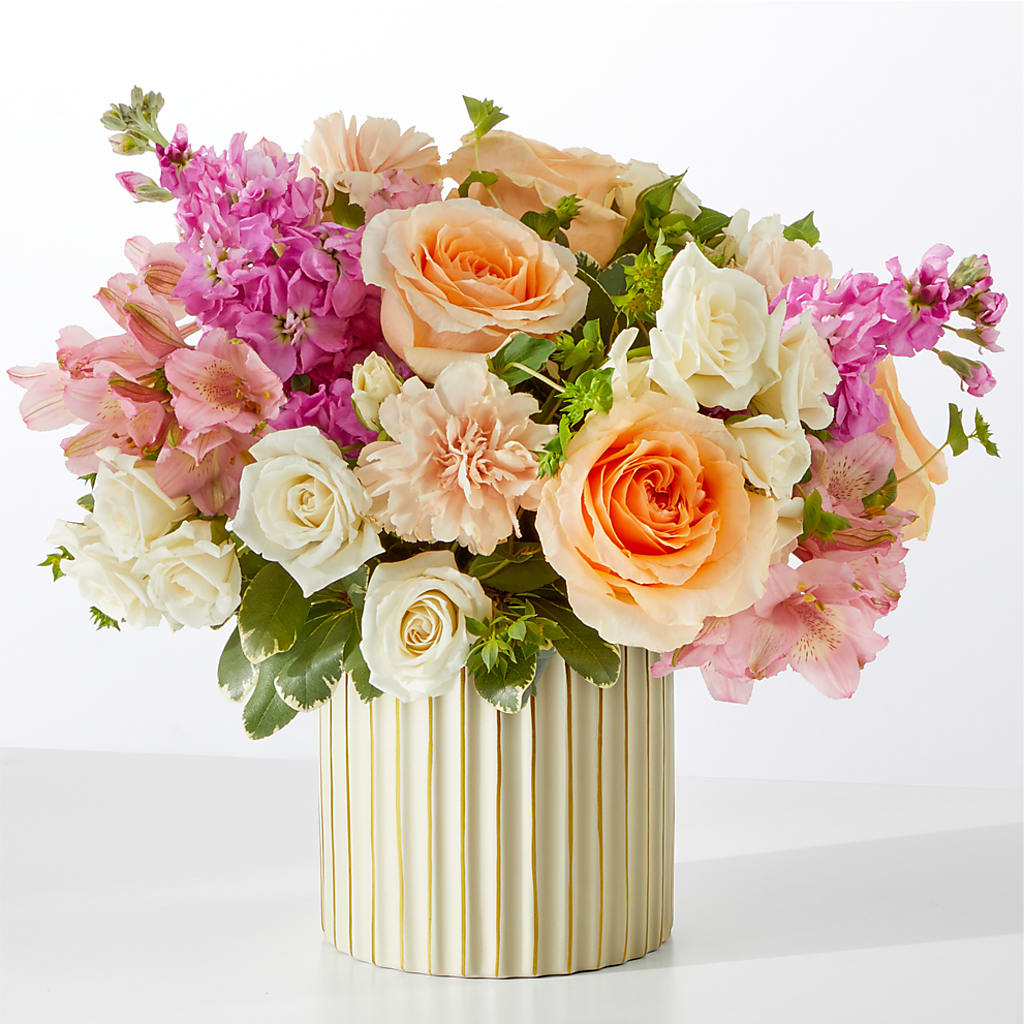Paradise Bouquet with Ivory Vase – Ellijay Florist And Gifts, Ellijay GA