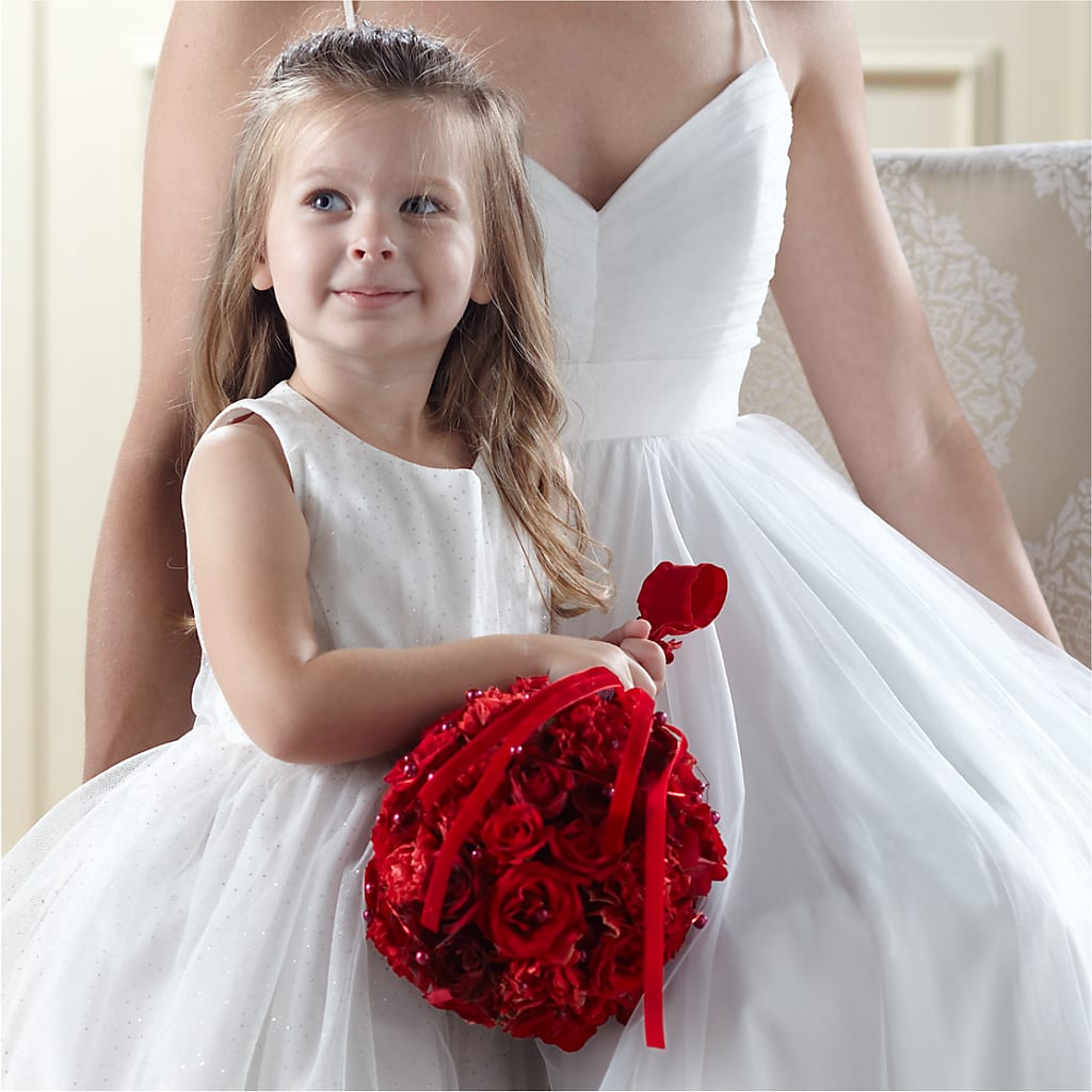 Pure at Heart Flower Girl Arrangement – Ellijay Florist And Gifts, Ellijay GA
