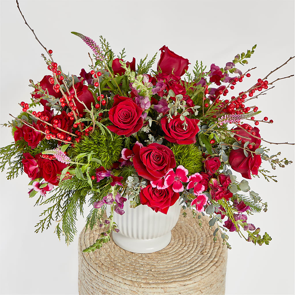 Big Red Bow Bouquet –  Ellijay Florist And Gifts, Ellijay GA