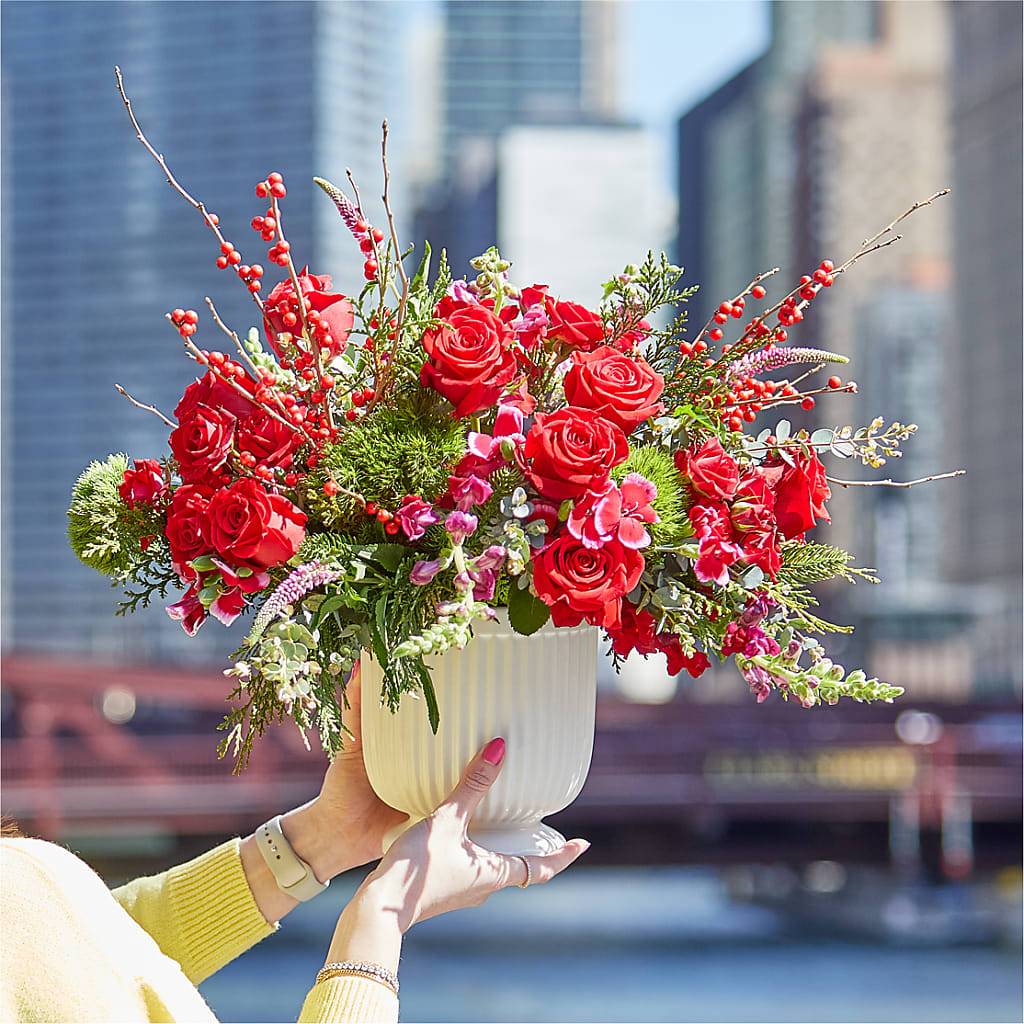 Big Red Bow Bouquet –  Ellijay Florist And Gifts, Ellijay GA