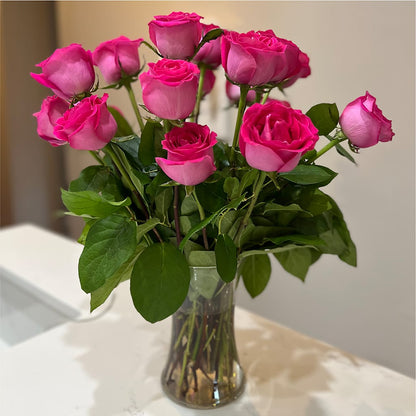 Long Stem Pink Rose Bouquet –  Ellijay Florist And Gifts, Ellijay GA