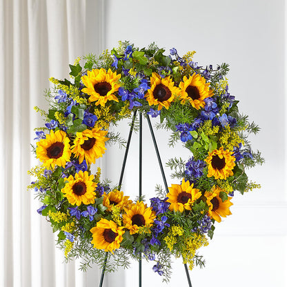 Bright Rays Wreath –  Ellijay Florist And Gifts, Ellijay GA