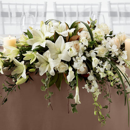 White Linen Arrangement –  Ellijay Florist And Gifts, Ellijay GA