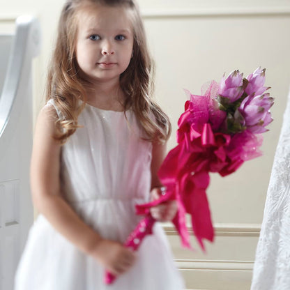 Sparkle Pink Flower Girl Bouquet –  Ellijay Florist And Gifts, Ellijay GA